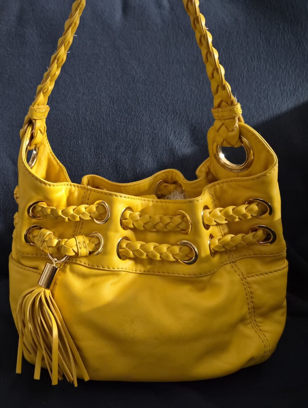 Michael Kors Astor Braided Grommet Hobo Shoulder Bag